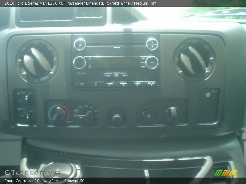Oxford White / Medium Flint 2010 Ford E Series Van E350 XLT Passenger Extended