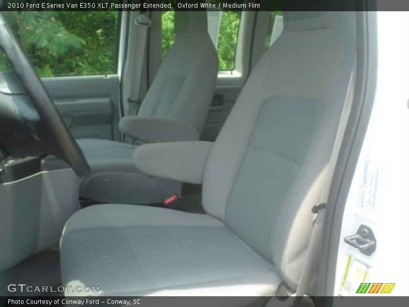 Oxford White / Medium Flint 2010 Ford E Series Van E350 XLT Passenger Extended