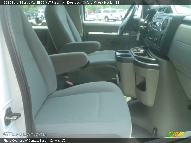 Oxford White / Medium Flint 2010 Ford E Series Van E350 XLT Passenger Extended