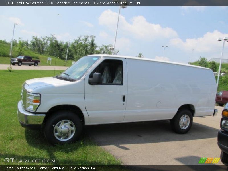 Oxford White / Medium Flint 2011 Ford E Series Van E250 Extended Commercial