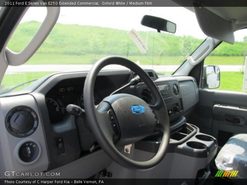 Oxford White / Medium Flint 2011 Ford E Series Van E250 Extended Commercial