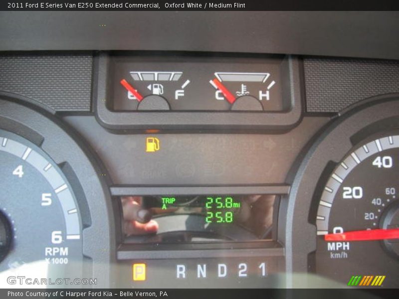 Oxford White / Medium Flint 2011 Ford E Series Van E250 Extended Commercial