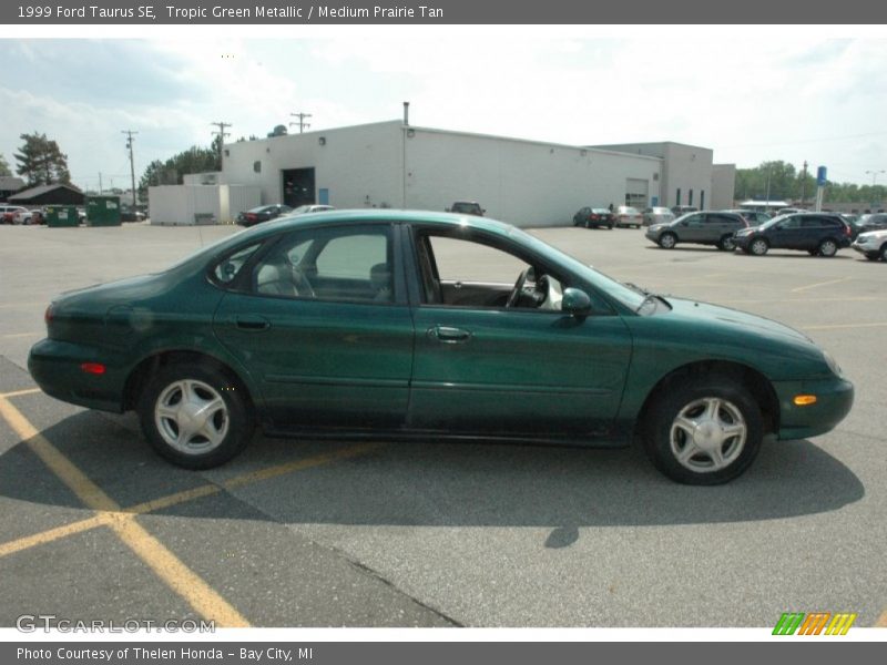 Tropic Green Metallic / Medium Prairie Tan 1999 Ford Taurus SE
