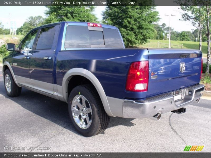 Deep Water Blue Pearl / Dark Slate Gray 2010 Dodge Ram 1500 Laramie Crew Cab