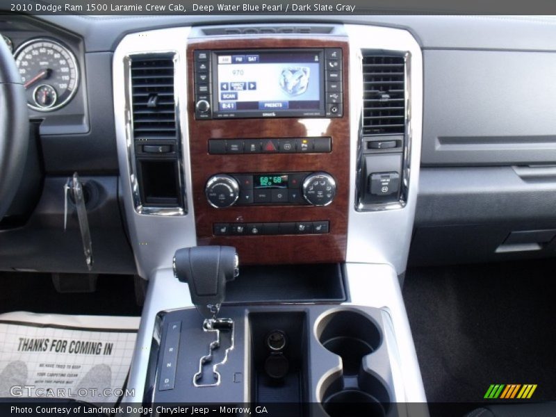 Deep Water Blue Pearl / Dark Slate Gray 2010 Dodge Ram 1500 Laramie Crew Cab