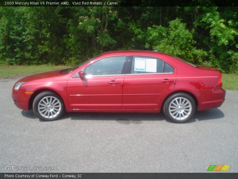  2009 Milan V6 Premier AWD Vivid Red Metallic
