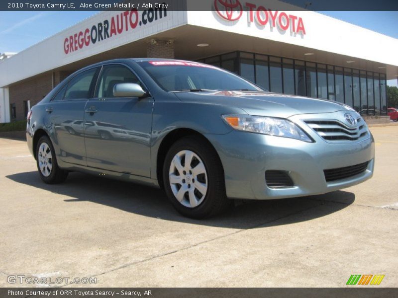 Aloe Green Metallic / Ash Gray 2010 Toyota Camry LE