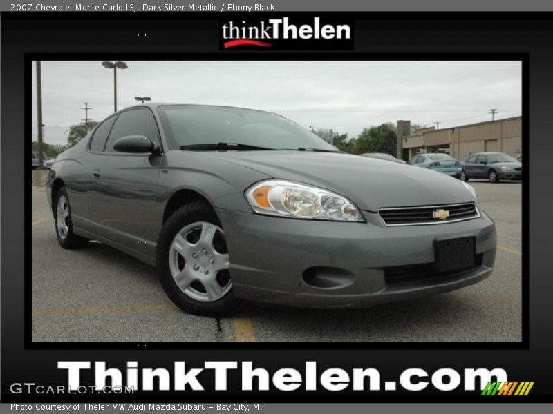 Dark Silver Metallic / Ebony Black 2007 Chevrolet Monte Carlo LS