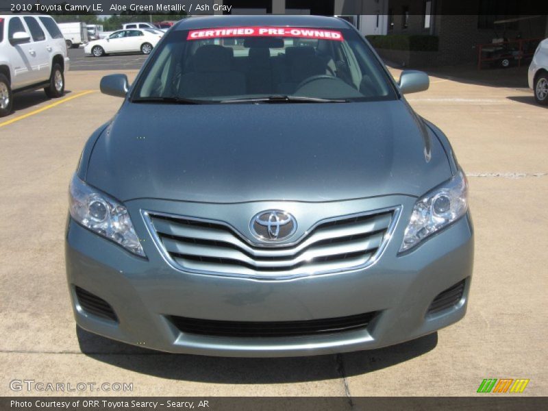 Aloe Green Metallic / Ash Gray 2010 Toyota Camry LE
