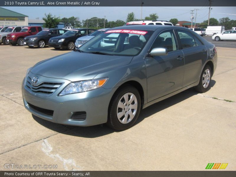Aloe Green Metallic / Ash Gray 2010 Toyota Camry LE