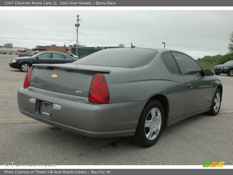 Dark Silver Metallic / Ebony Black 2007 Chevrolet Monte Carlo LS