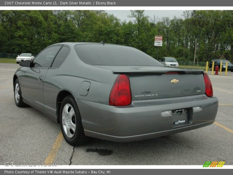 Dark Silver Metallic / Ebony Black 2007 Chevrolet Monte Carlo LS