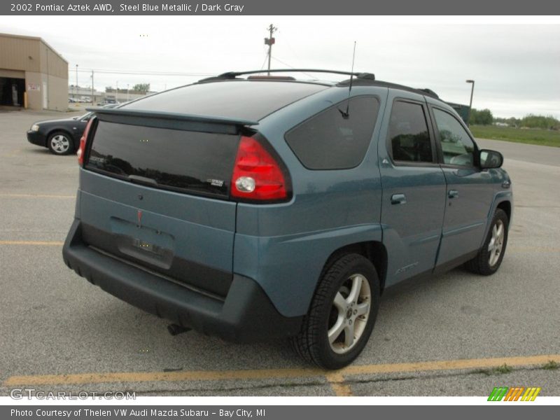 Steel Blue Metallic / Dark Gray 2002 Pontiac Aztek AWD