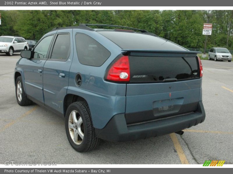 Steel Blue Metallic / Dark Gray 2002 Pontiac Aztek AWD