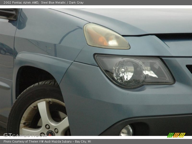 Steel Blue Metallic / Dark Gray 2002 Pontiac Aztek AWD