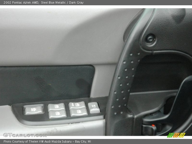 Steel Blue Metallic / Dark Gray 2002 Pontiac Aztek AWD