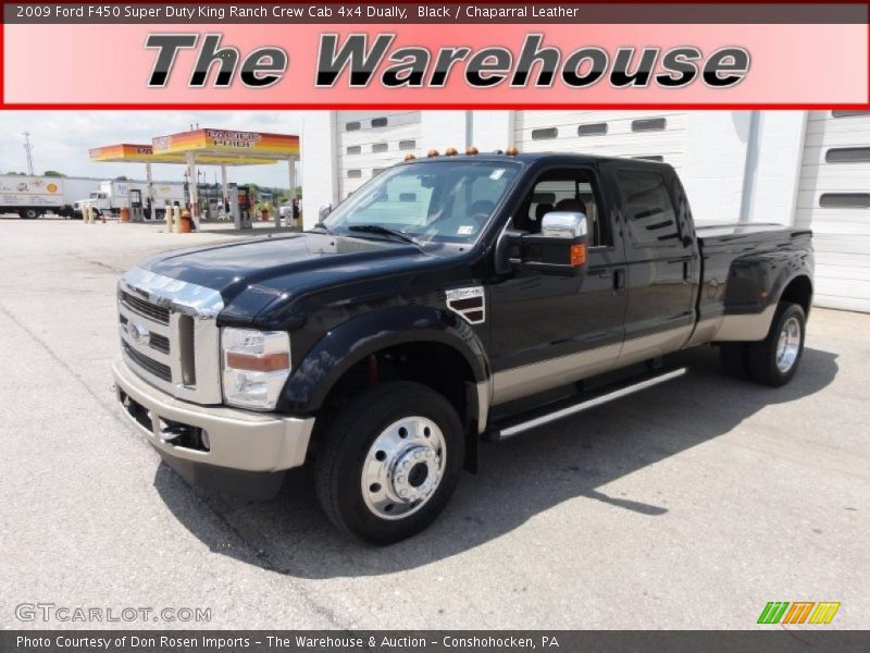Black / Chaparral Leather 2009 Ford F450 Super Duty King Ranch Crew Cab 4x4 Dually
