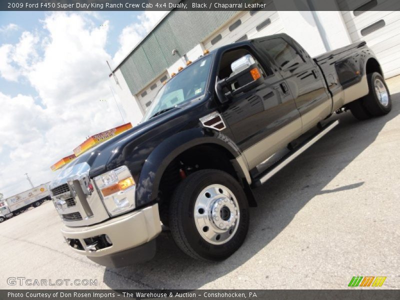 Black / Chaparral Leather 2009 Ford F450 Super Duty King Ranch Crew Cab 4x4 Dually