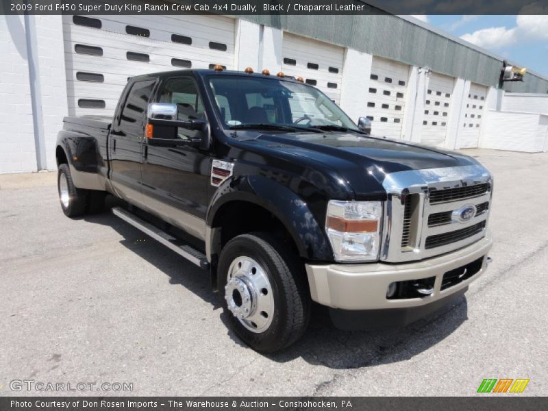 Black / Chaparral Leather 2009 Ford F450 Super Duty King Ranch Crew Cab 4x4 Dually