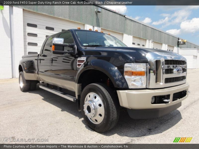 Black / Chaparral Leather 2009 Ford F450 Super Duty King Ranch Crew Cab 4x4 Dually