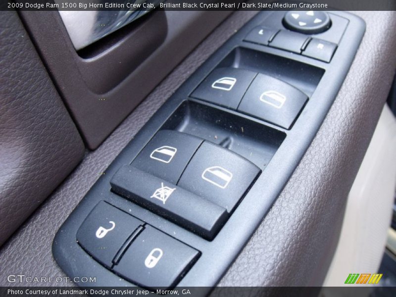 Brilliant Black Crystal Pearl / Dark Slate/Medium Graystone 2009 Dodge Ram 1500 Big Horn Edition Crew Cab