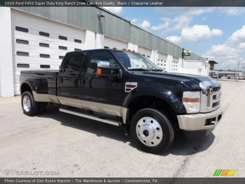 Black / Chaparral Leather 2009 Ford F450 Super Duty King Ranch Crew Cab 4x4 Dually