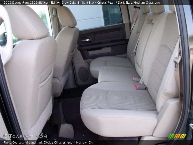 Brilliant Black Crystal Pearl / Dark Slate/Medium Graystone 2009 Dodge Ram 1500 Big Horn Edition Crew Cab