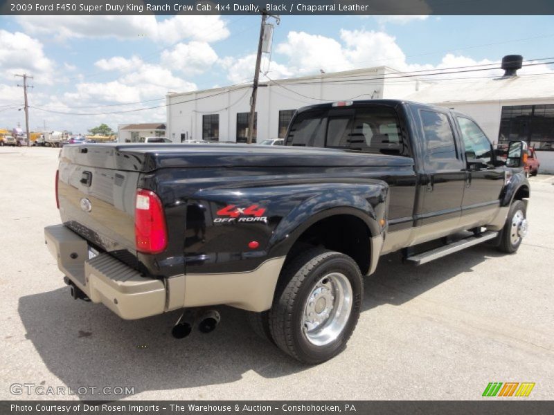 Black / Chaparral Leather 2009 Ford F450 Super Duty King Ranch Crew Cab 4x4 Dually