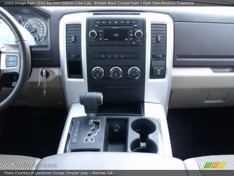 Brilliant Black Crystal Pearl / Dark Slate/Medium Graystone 2009 Dodge Ram 1500 Big Horn Edition Crew Cab