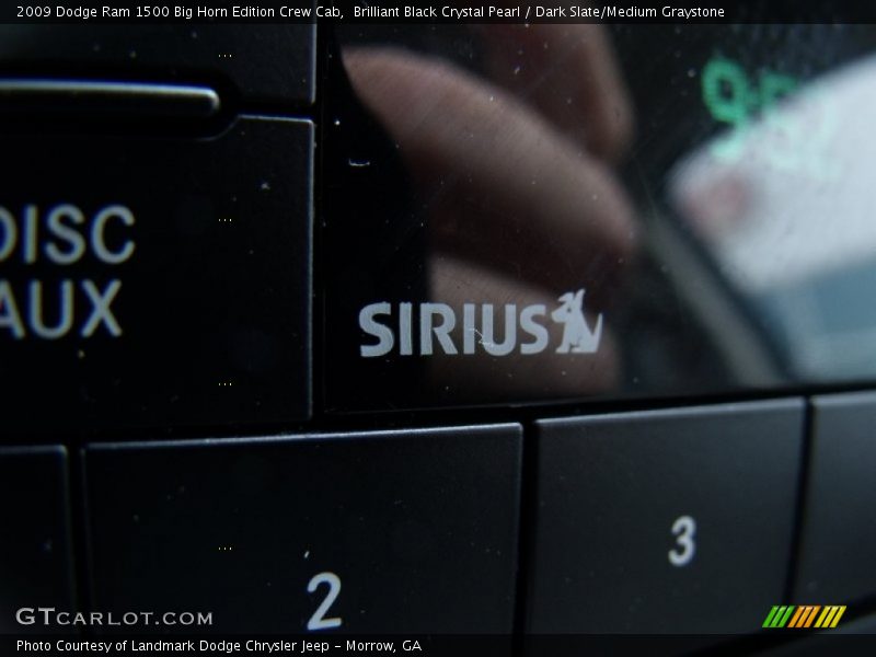 Brilliant Black Crystal Pearl / Dark Slate/Medium Graystone 2009 Dodge Ram 1500 Big Horn Edition Crew Cab
