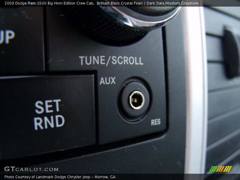 Brilliant Black Crystal Pearl / Dark Slate/Medium Graystone 2009 Dodge Ram 1500 Big Horn Edition Crew Cab