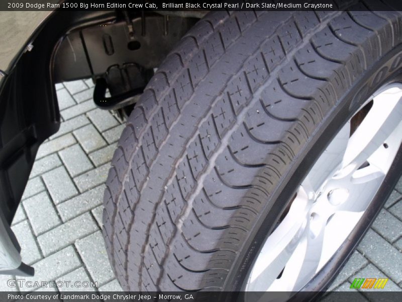 Brilliant Black Crystal Pearl / Dark Slate/Medium Graystone 2009 Dodge Ram 1500 Big Horn Edition Crew Cab