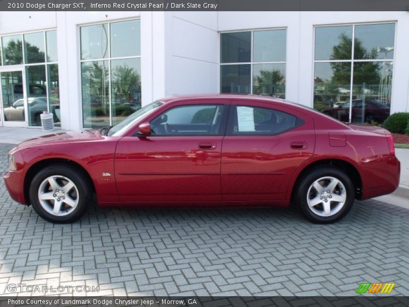 Inferno Red Crystal Pearl / Dark Slate Gray 2010 Dodge Charger SXT