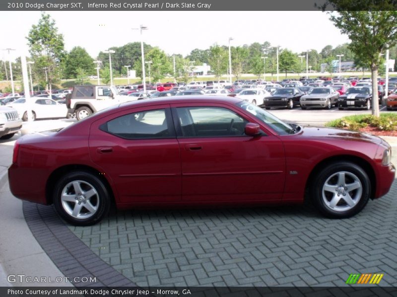 Inferno Red Crystal Pearl / Dark Slate Gray 2010 Dodge Charger SXT