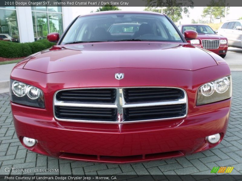 Inferno Red Crystal Pearl / Dark Slate Gray 2010 Dodge Charger SXT