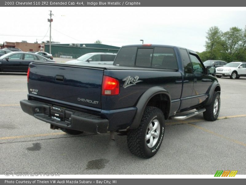 Indigo Blue Metallic / Graphite 2003 Chevrolet S10 ZR2 Extended Cab 4x4