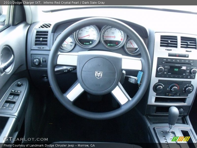 Inferno Red Crystal Pearl / Dark Slate Gray 2010 Dodge Charger SXT