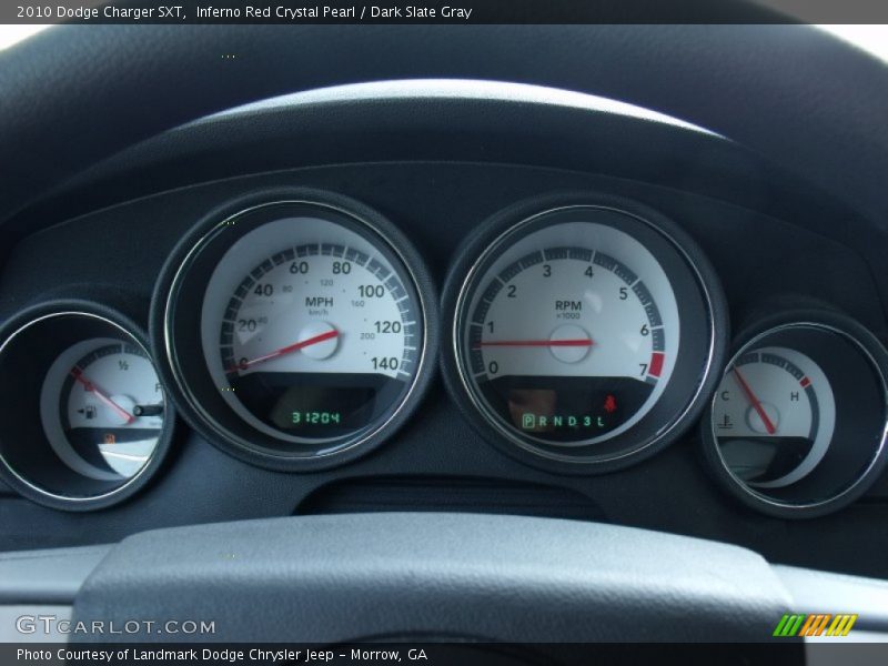 Inferno Red Crystal Pearl / Dark Slate Gray 2010 Dodge Charger SXT