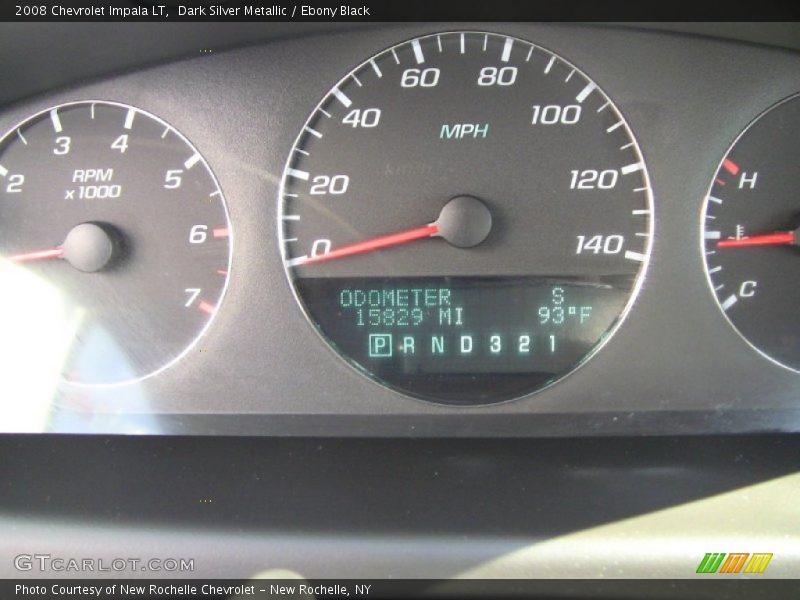 Dark Silver Metallic / Ebony Black 2008 Chevrolet Impala LT