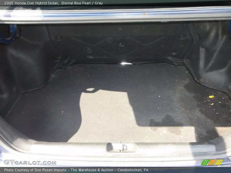 Eternal Blue Pearl / Gray 2005 Honda Civic Hybrid Sedan