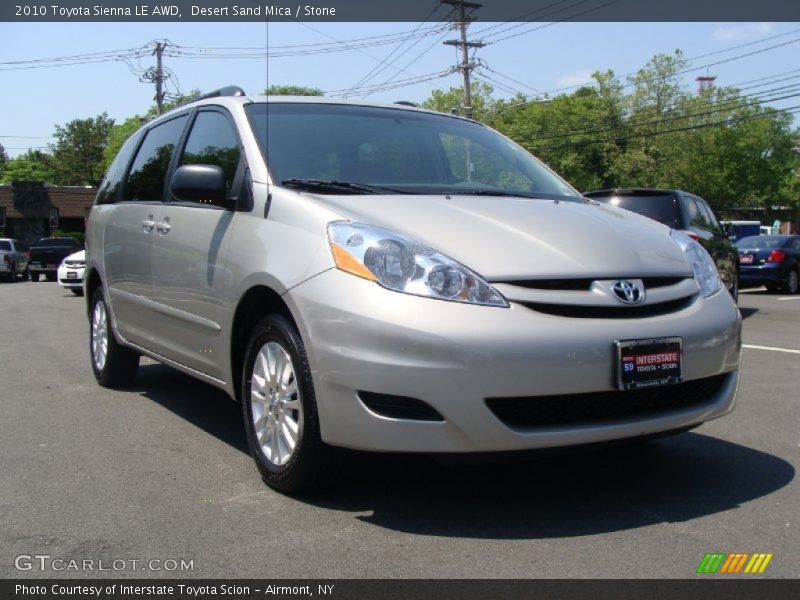 Desert Sand Mica / Stone 2010 Toyota Sienna LE AWD