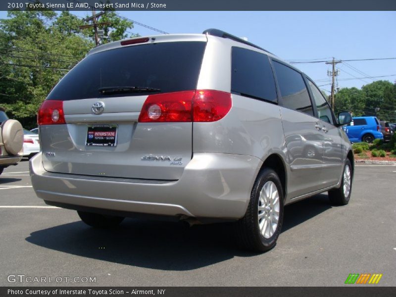 Desert Sand Mica / Stone 2010 Toyota Sienna LE AWD