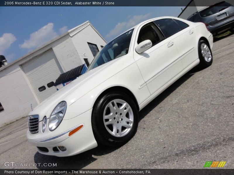 Alabaster White / Stone 2006 Mercedes-Benz E 320 CDI Sedan