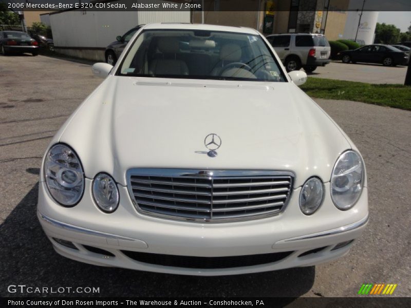Alabaster White / Stone 2006 Mercedes-Benz E 320 CDI Sedan