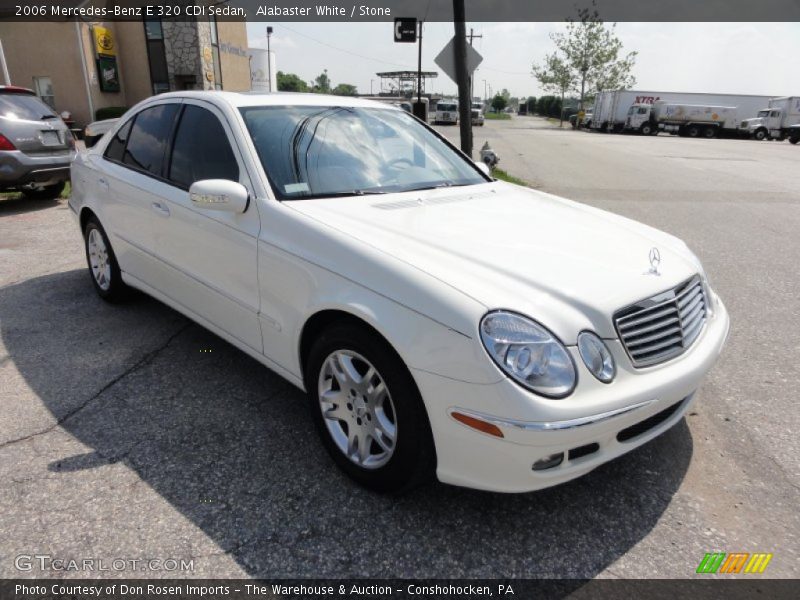 Alabaster White / Stone 2006 Mercedes-Benz E 320 CDI Sedan