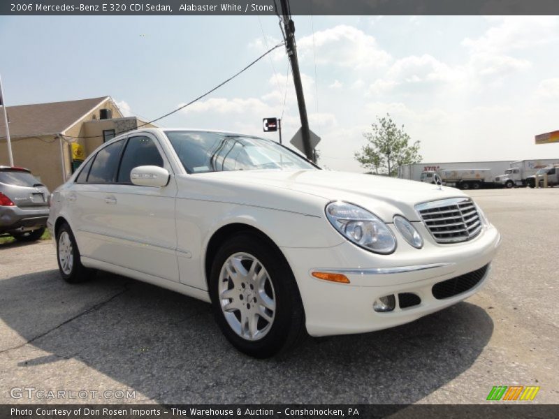 Alabaster White / Stone 2006 Mercedes-Benz E 320 CDI Sedan