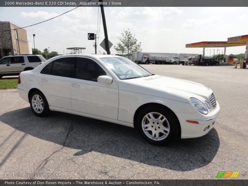 Alabaster White / Stone 2006 Mercedes-Benz E 320 CDI Sedan