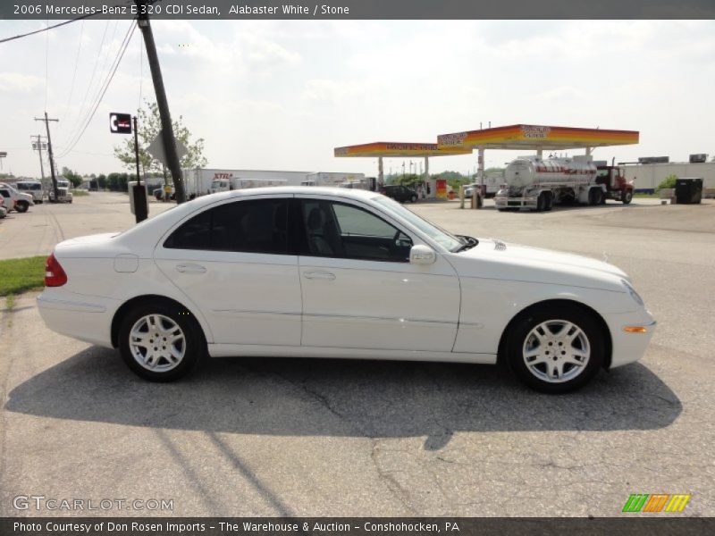 Alabaster White / Stone 2006 Mercedes-Benz E 320 CDI Sedan