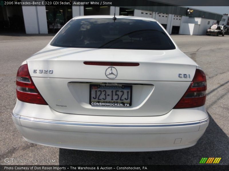 Alabaster White / Stone 2006 Mercedes-Benz E 320 CDI Sedan