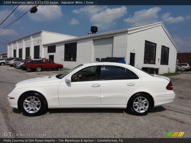 Alabaster White / Stone 2006 Mercedes-Benz E 320 CDI Sedan